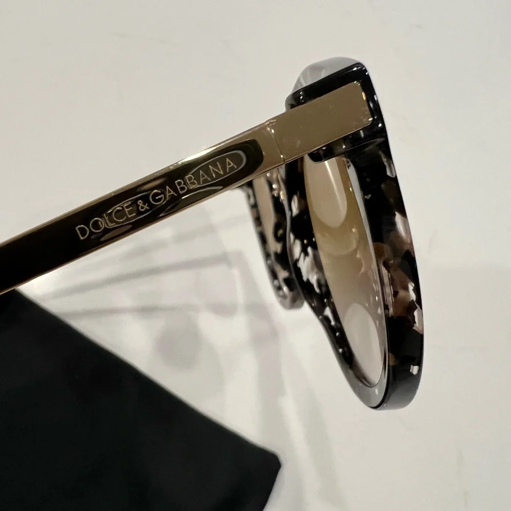 EUC Dolce & Gabbana DG4268 Brown Patterned Sunglasses - Picture 6 of 9